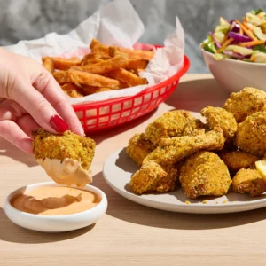 CHICKEN NUGGETS & CHIPS